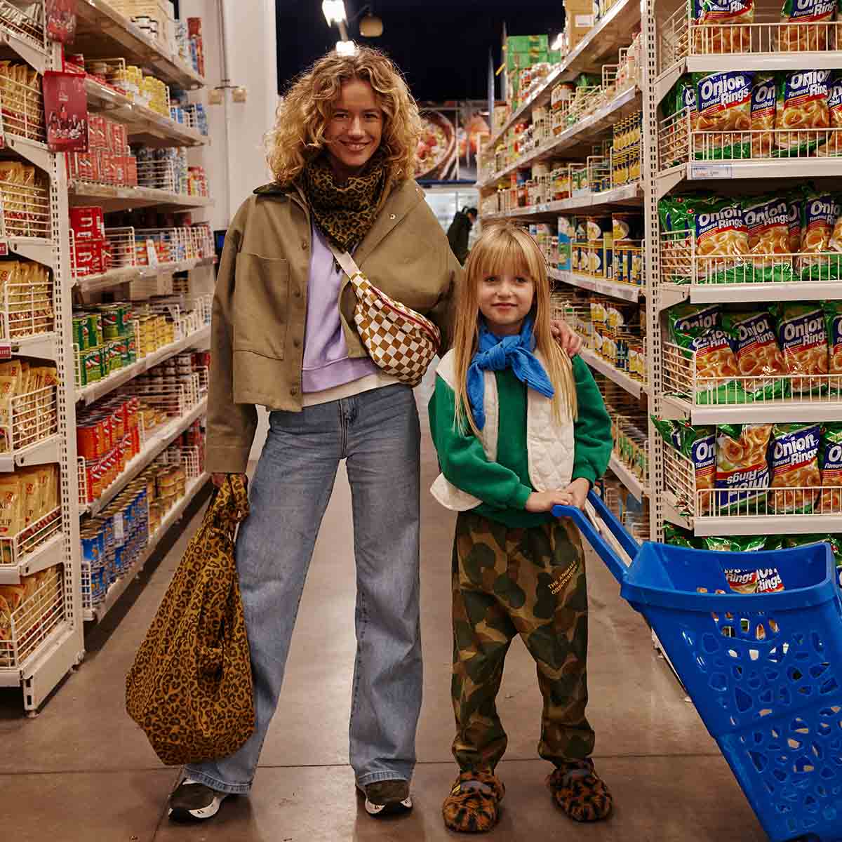 WOMEN BUM BAG CHECKERBOARD CARAMEL: Checkerboard