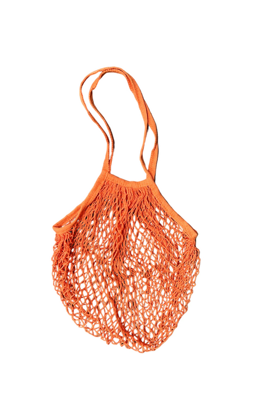 French Net Shopping Bag Tangerine