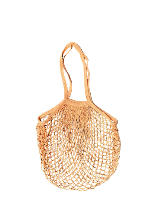 French Net Shopping Bag Salmon