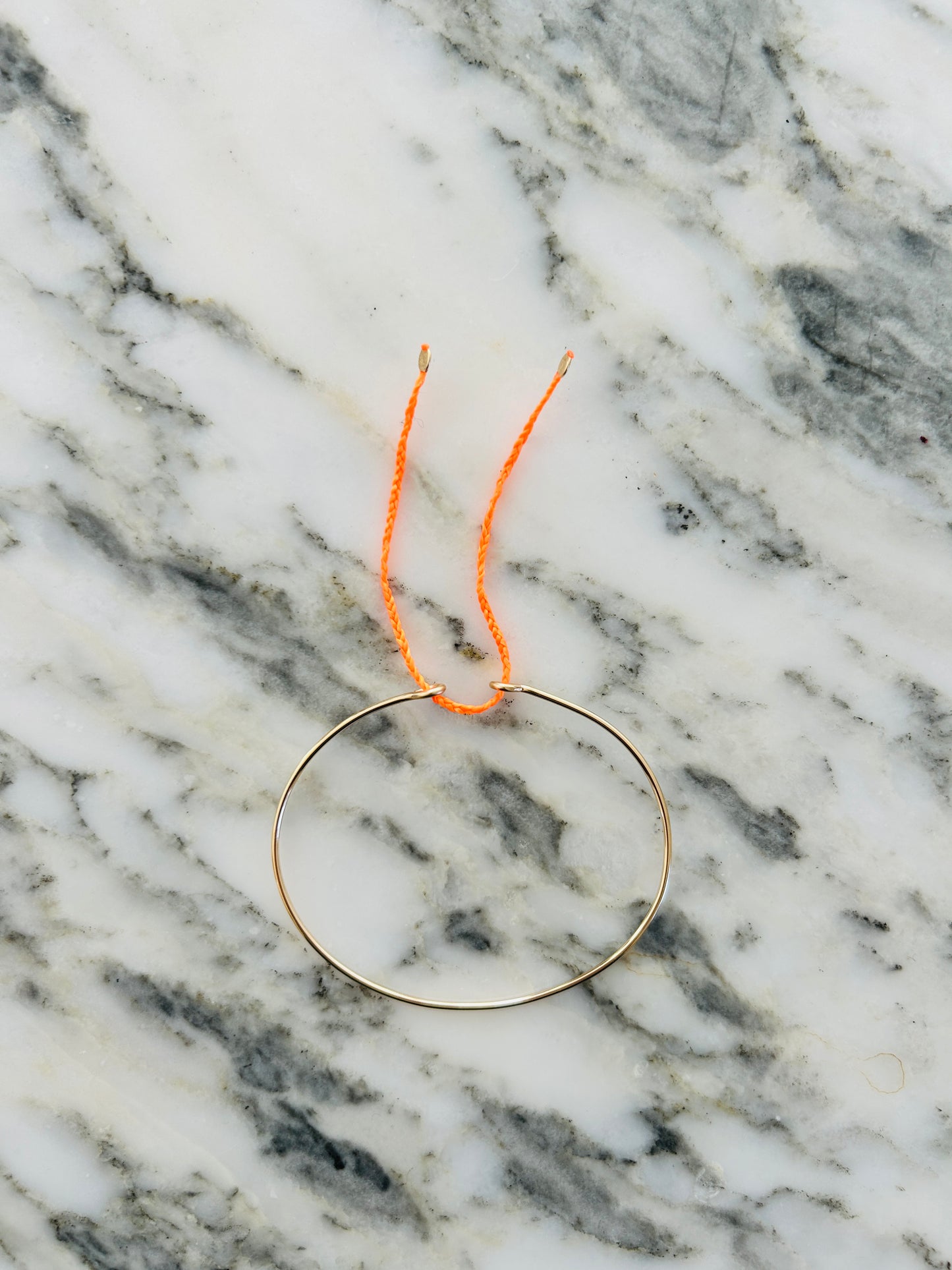 Athena & Co Gold/Neon Orange Cassis Wire Bracelet Cuff