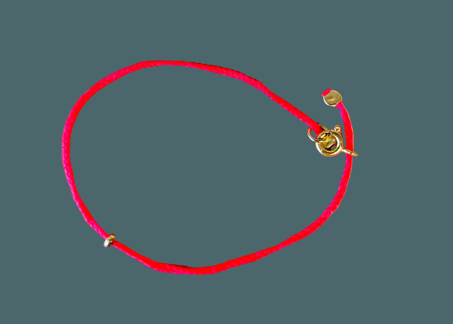 Athena & Co Fluro Orange Fine Braid Bracelet