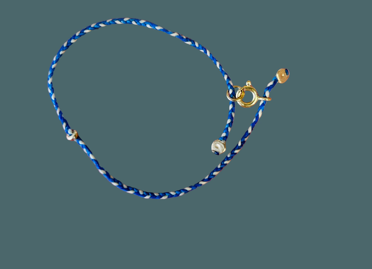 Athena & Co Blue Fine Braid Bracelet