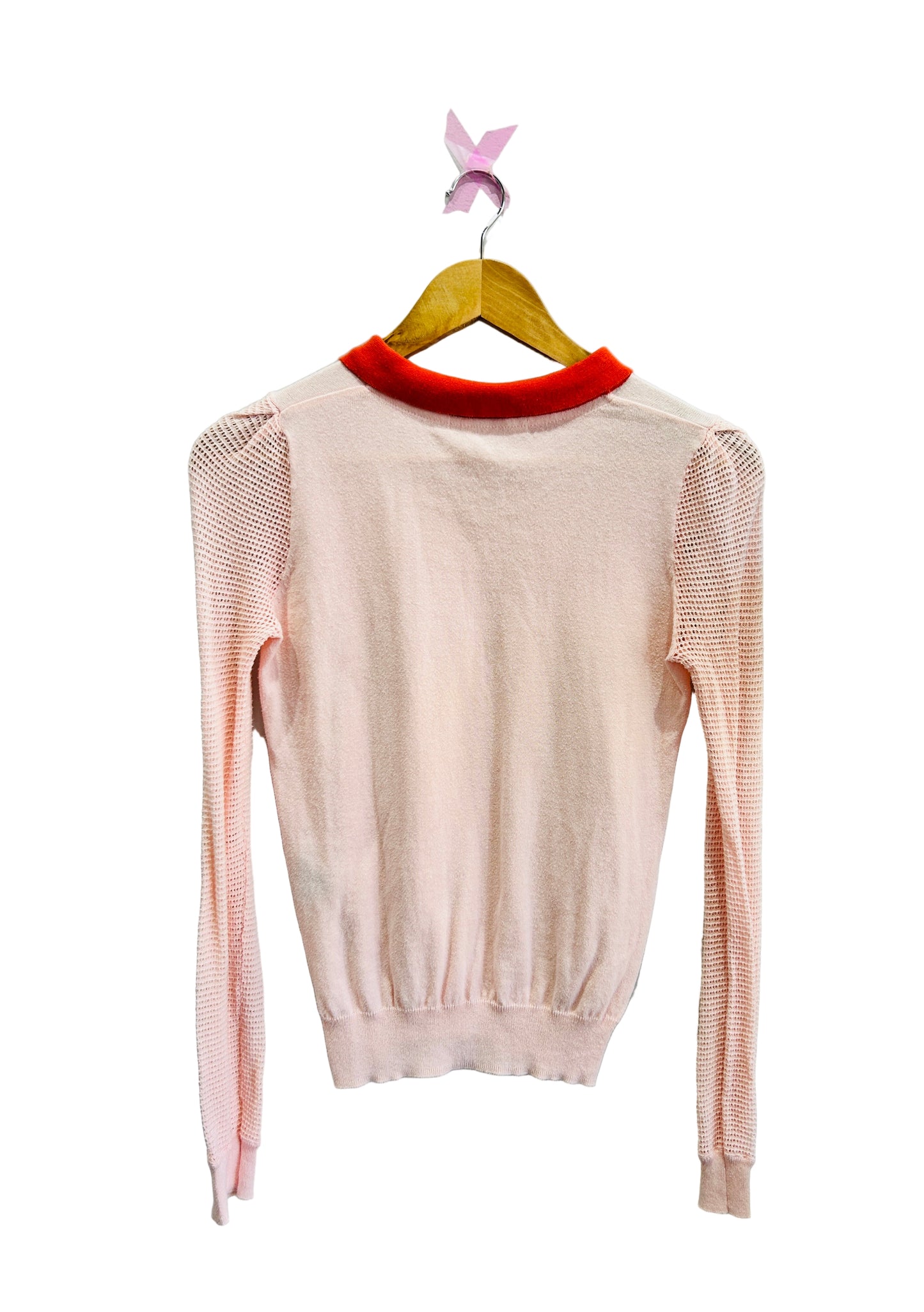 Sessun Pink/Red Cotton Top Size Small