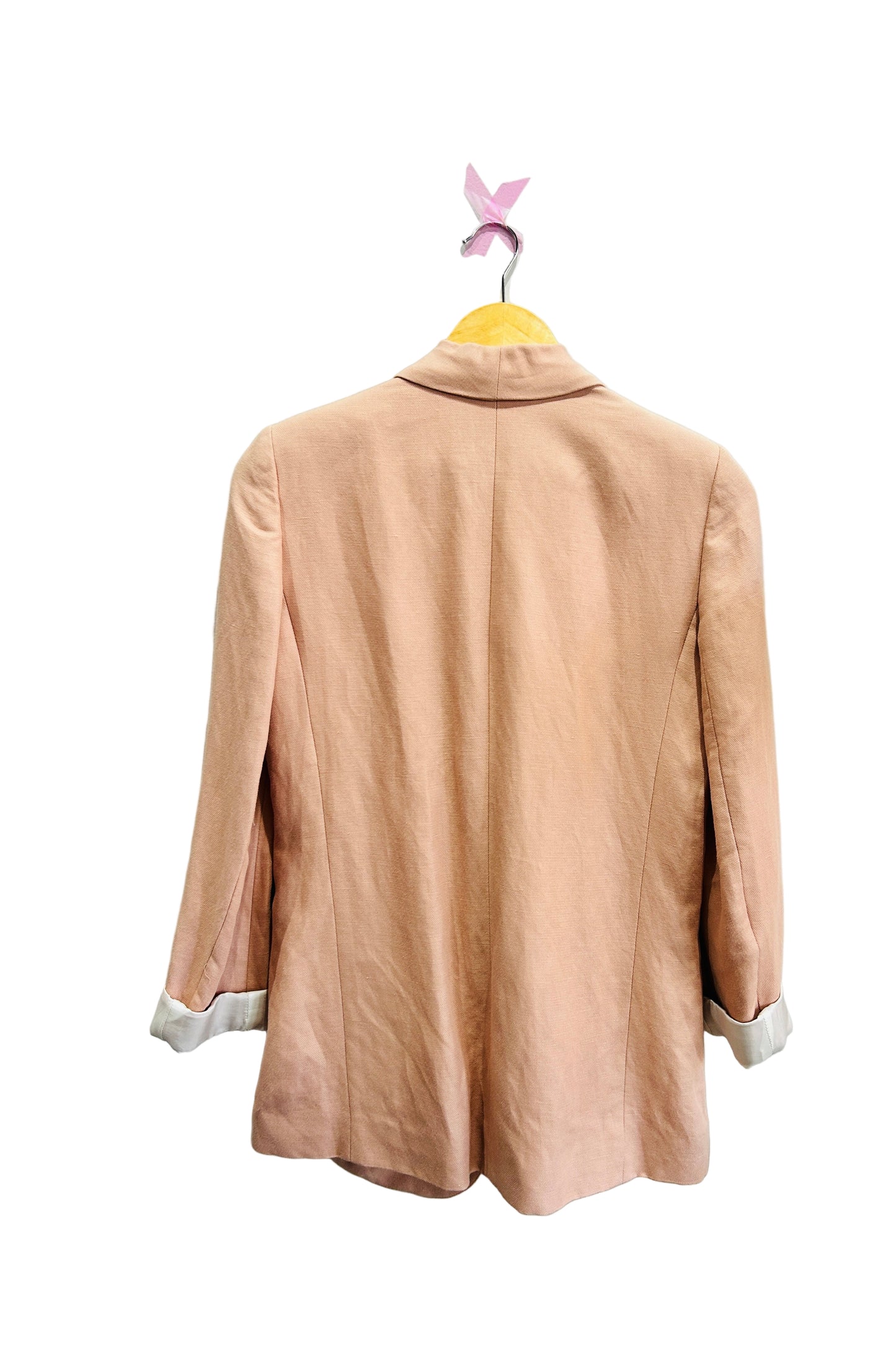 Maje Salmon Linen/Viscose Jacket Size 38