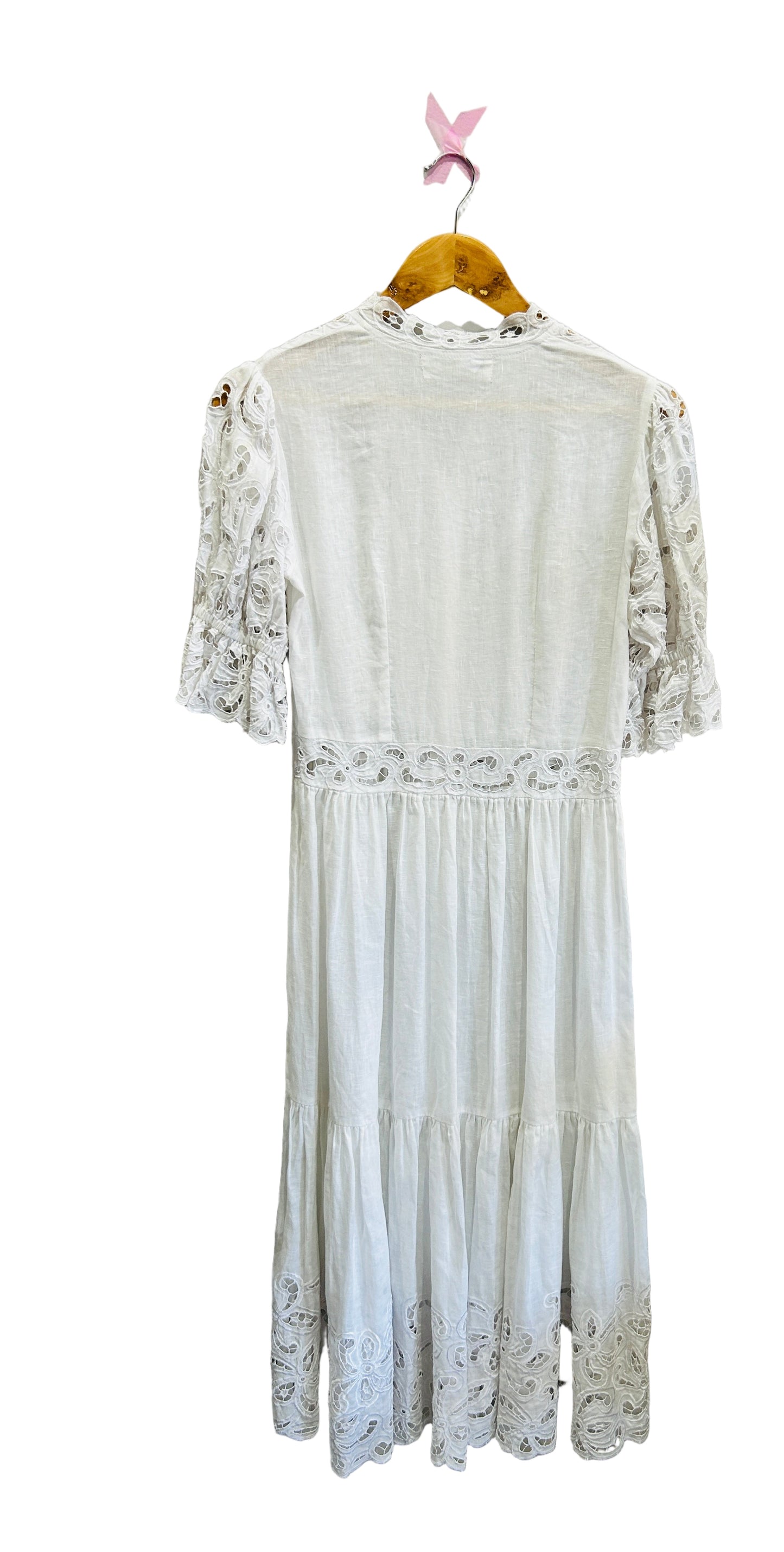 All That Remains White Linen Dress Size 8