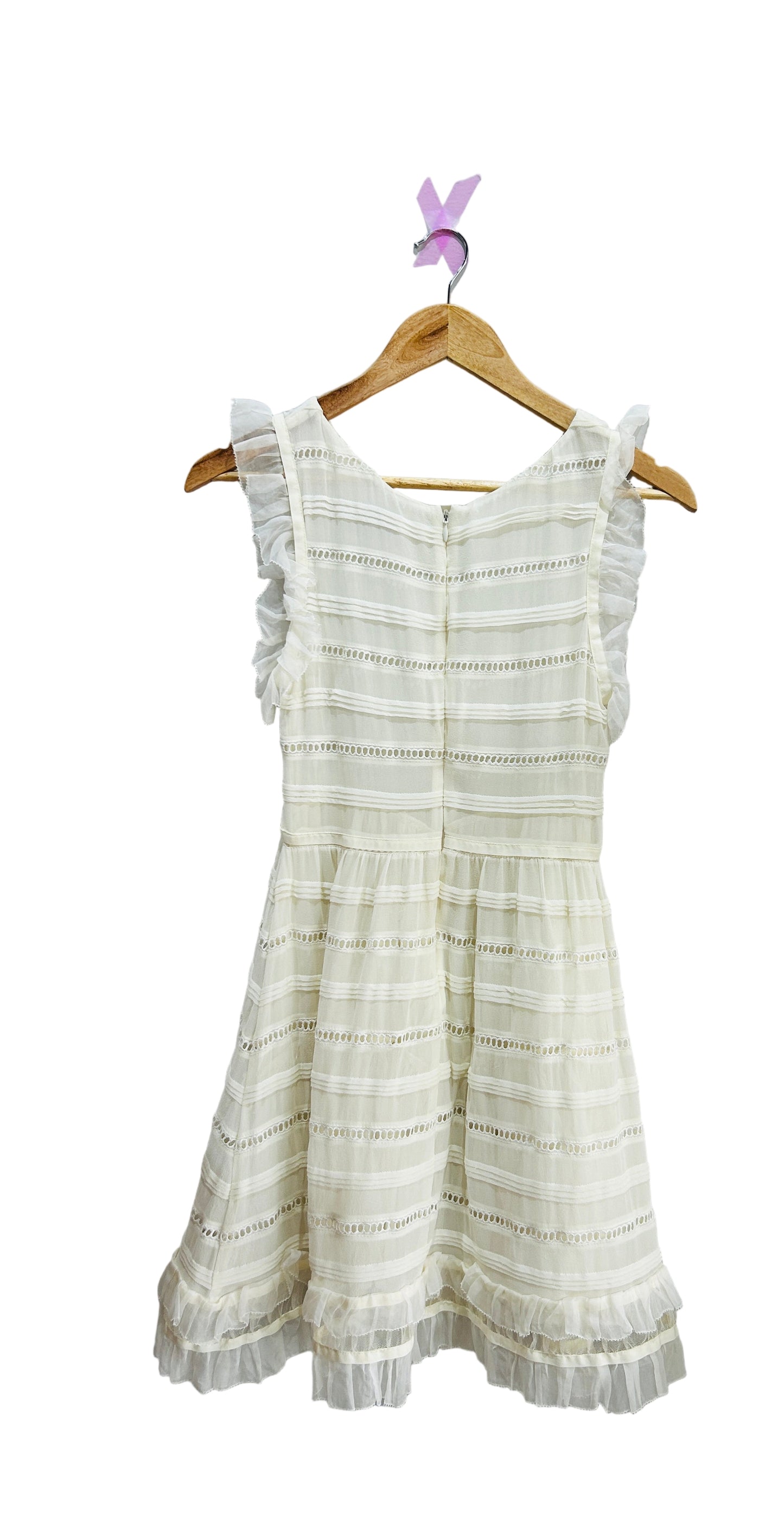 Red Valentino Cream Silk Dress Small