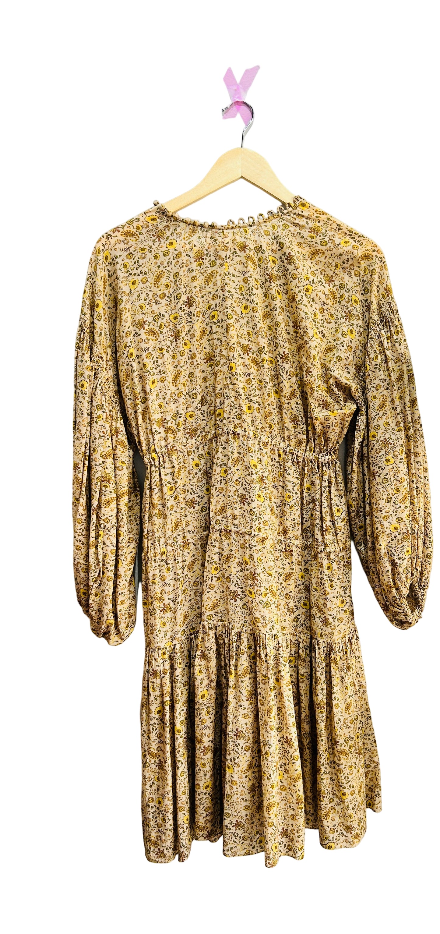 Doen Putty Coloured Cotton/Viscose Dress Size XS
