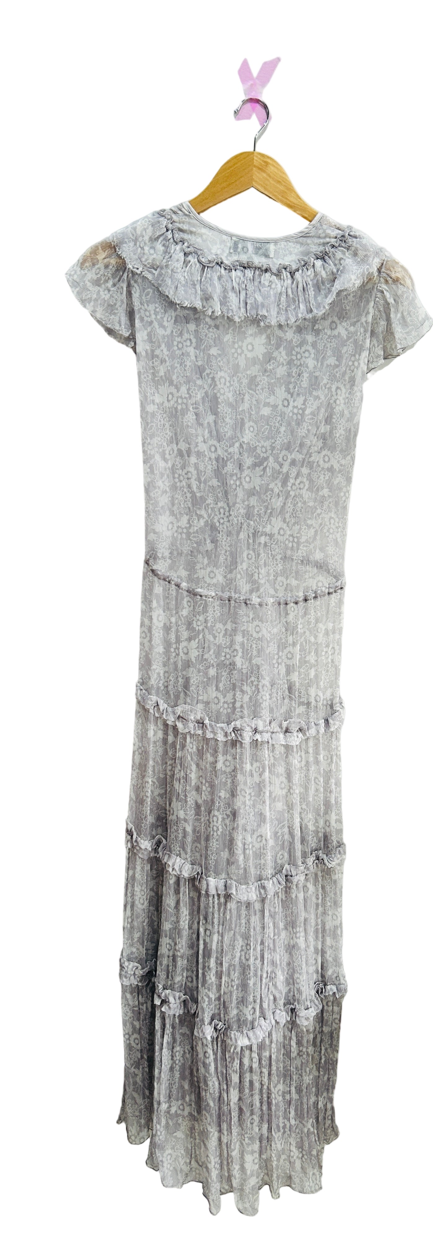 Lee Mathews Silk Lilac Dress Size 1