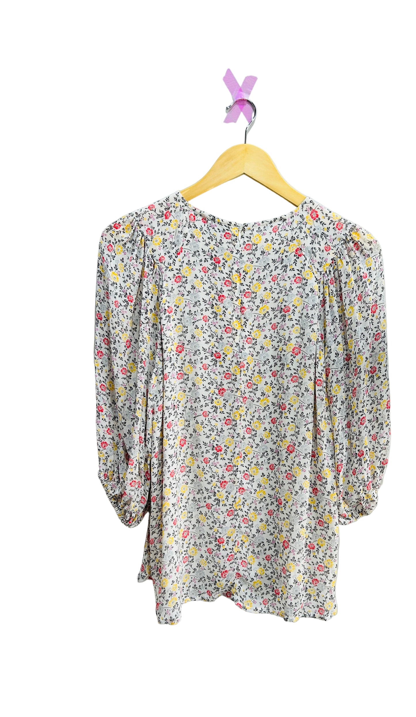 Ganni Floral Viscose Top Size 38