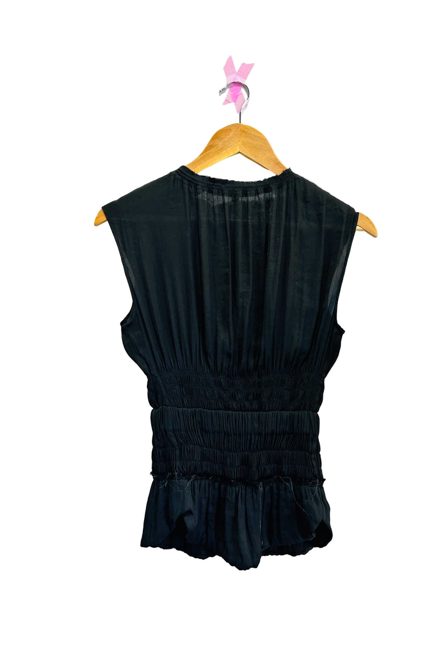 Isabel Marant Black Sleeveless Silk Top Size 0