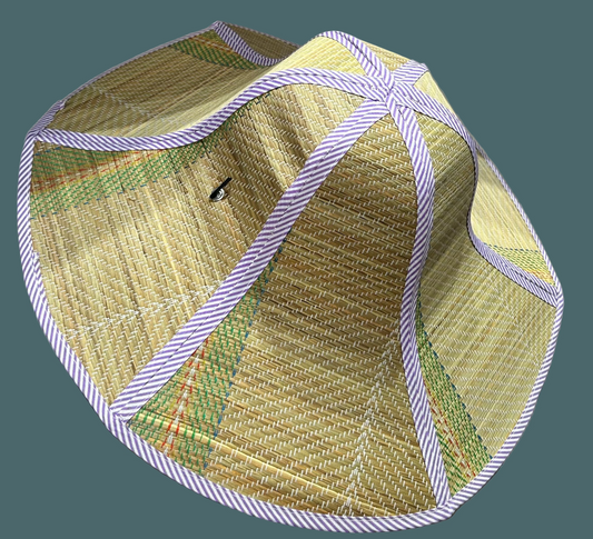 Raffia Travel Sunhats One Size Lilac Gingham