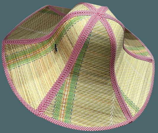 Raffia Travel Sunhats One Size Red Gingham