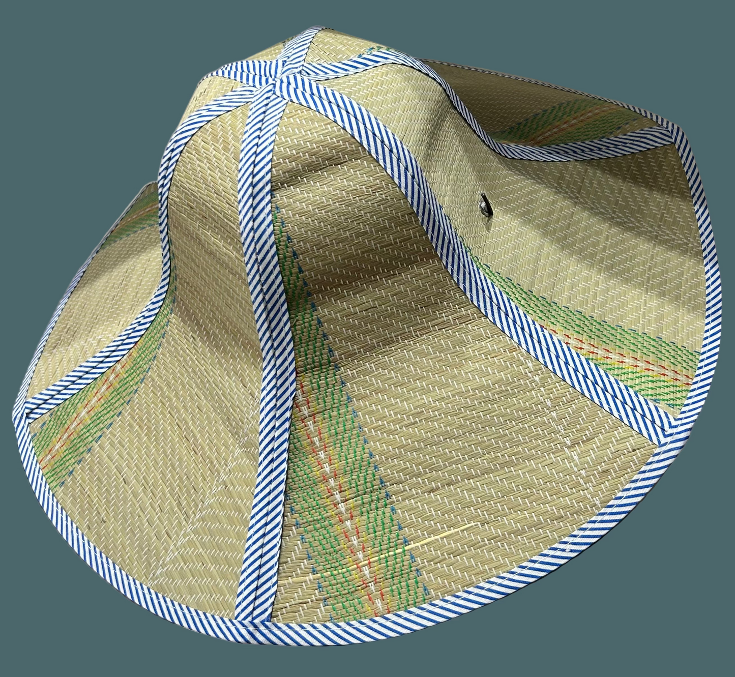 Raffia Travel Sunhats One Size Blue Gingham