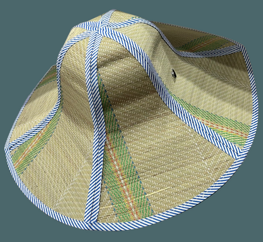 Raffia Travel Sunhats One Size Blue Gingham