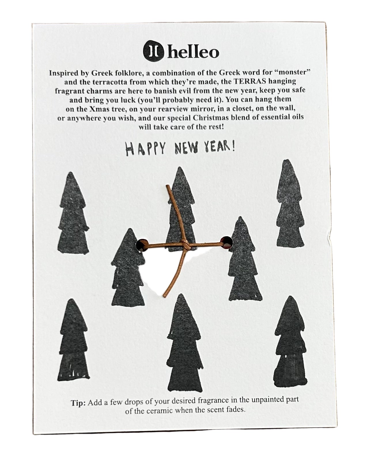 Helleo Soap Terras Hanging Fragrant Charm Burgundy