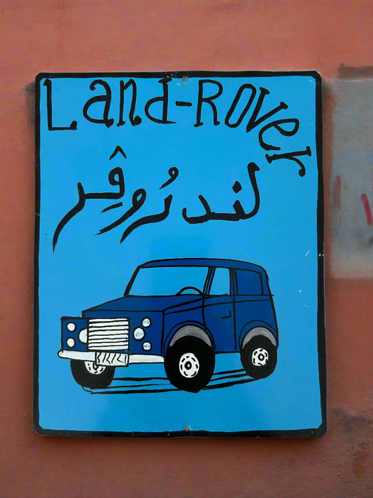 Marrakech metal LAND ROVER painting