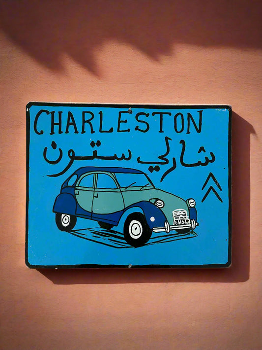 Marrakech metal CHARLESTON Citroen painting