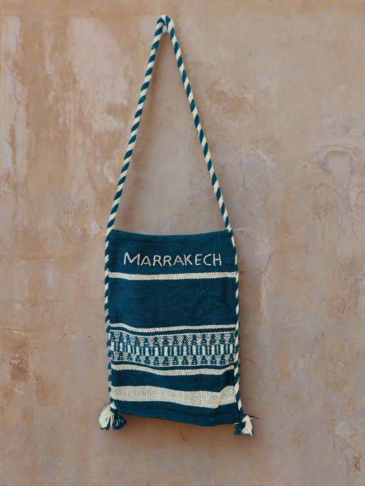 La Famille Marrakech/Essaouira Aqua Woven Bag