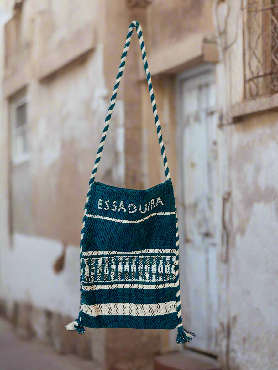 La Famille Marrakech/Essaouira Aqua Woven Bag