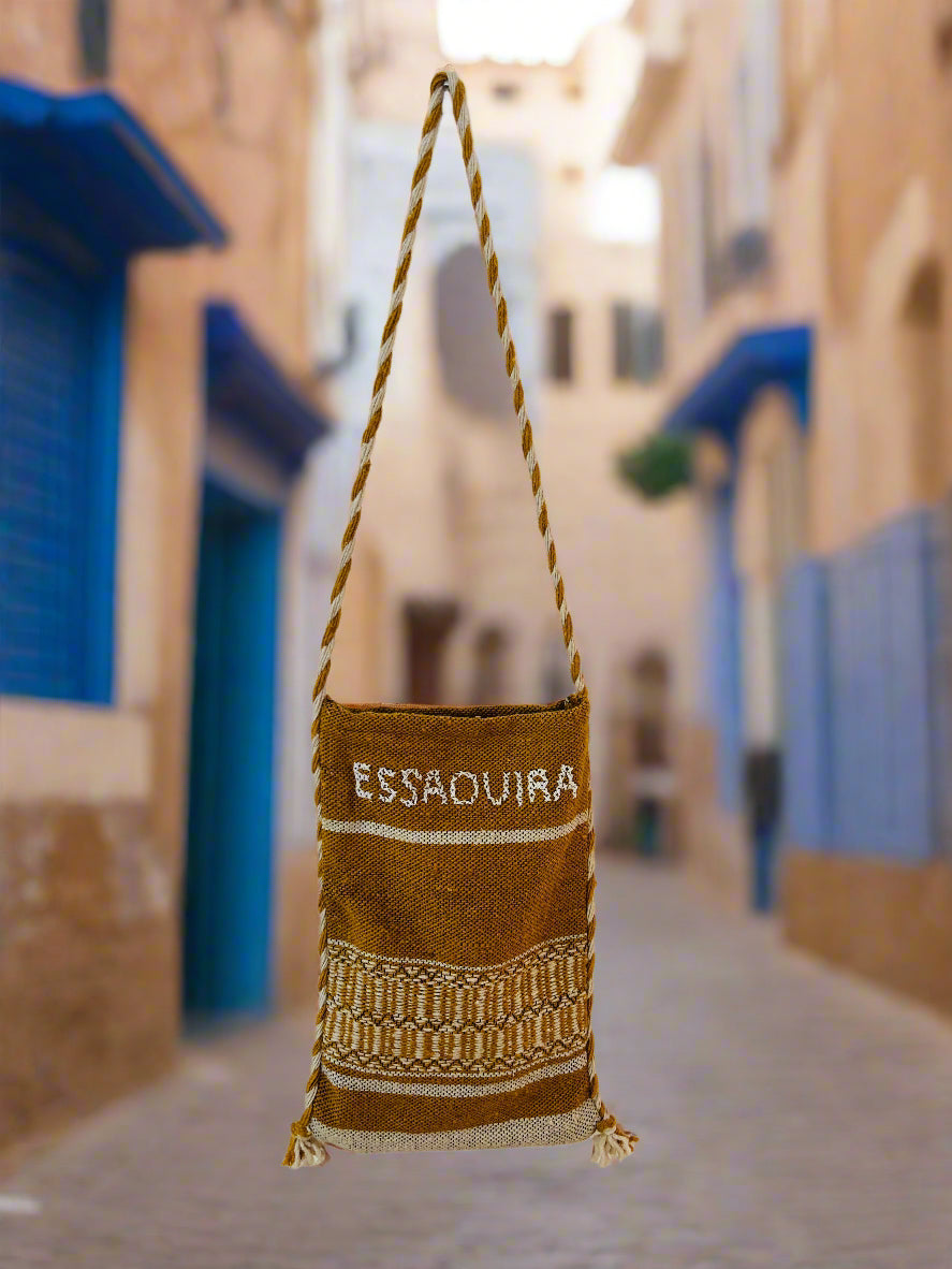 La Famille Marrakech/Essaouira Mustard Woven Bag