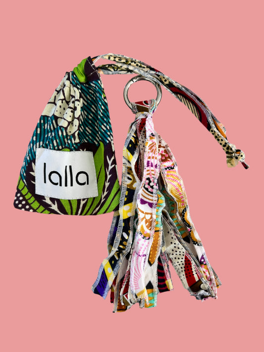 Lalla Marrakech Wax Cloth Bag Key Ring