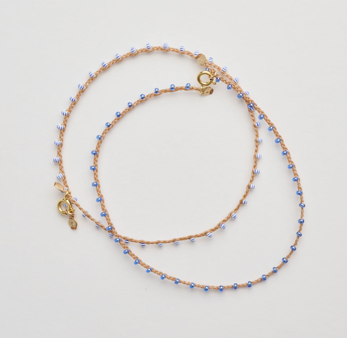 Athena & Co Blue Stripe Pipi Anklet
