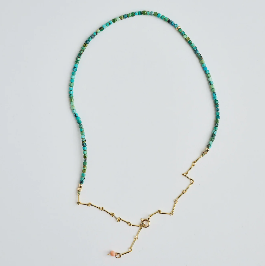 Athena & Co Polly Green Turquoise Necklace