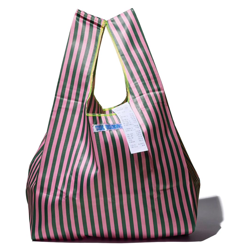 Puebco Dark Green/Pink Shopper