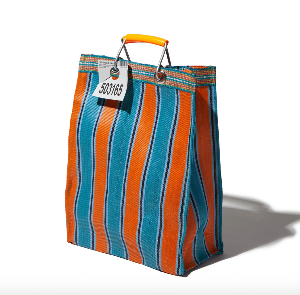 Puebco Orange/Blue Medium Recycled Rectangle Bag