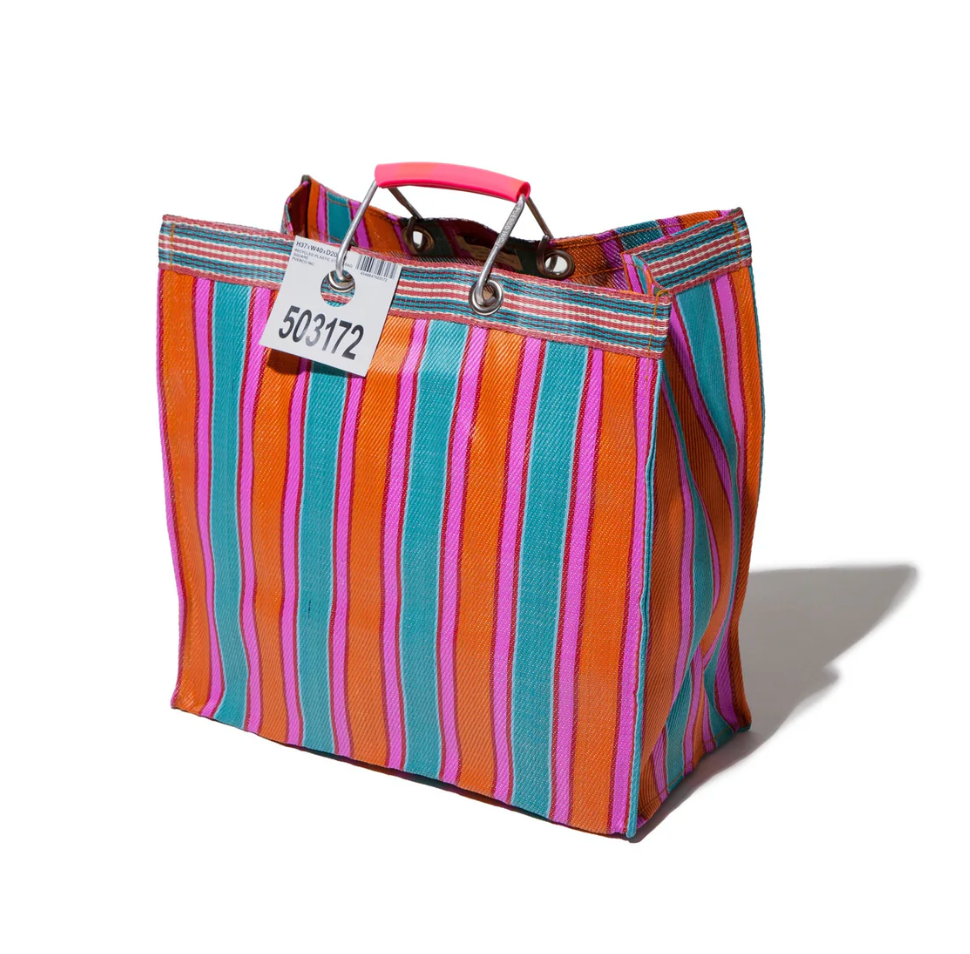 Puebco Orange/Pink Recycled Square Bag