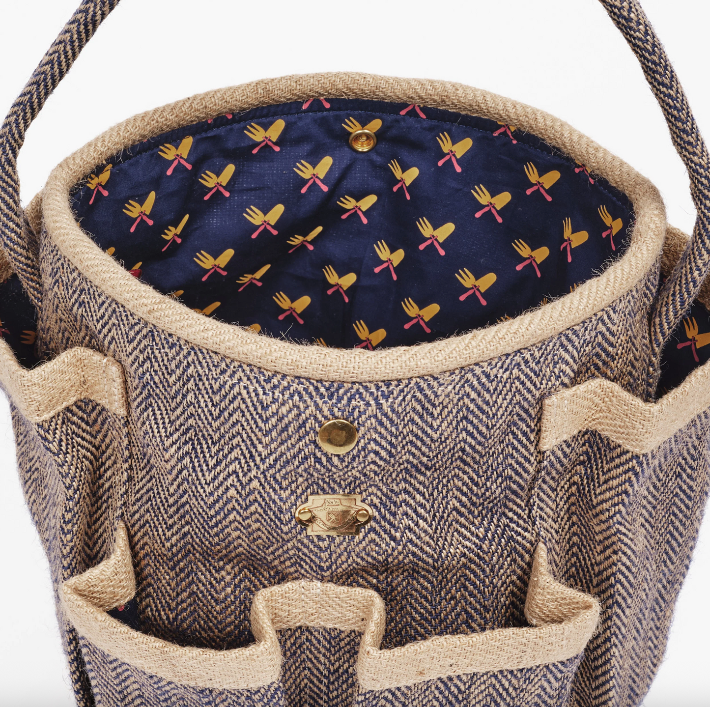 Le Prince Jardinier Large Jute Bucket Bag