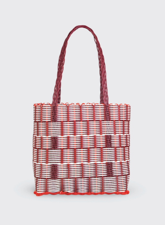 Rayas Medium Panna cotta Woven Basket