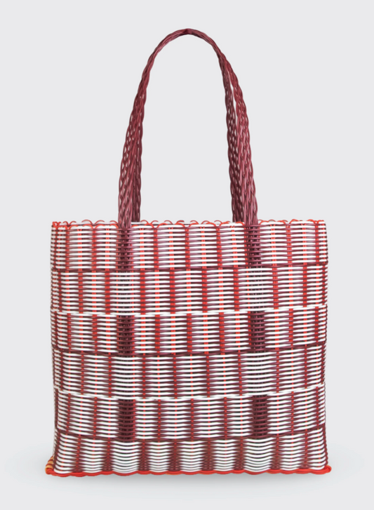 Rayas Large Panna Cotta Woven Basket