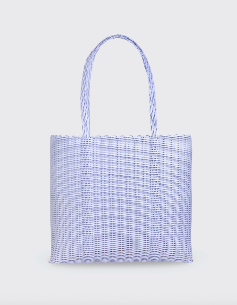 Rayas Large Lilac Woven Basket
