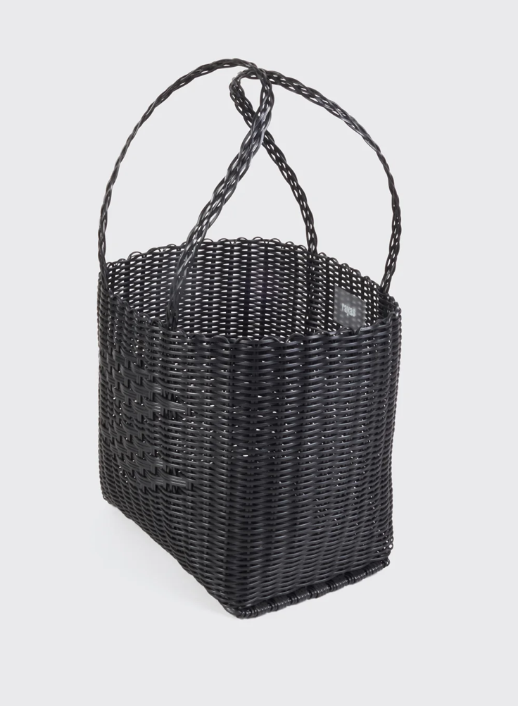 Rayas Medium Liquorice Woven Basket