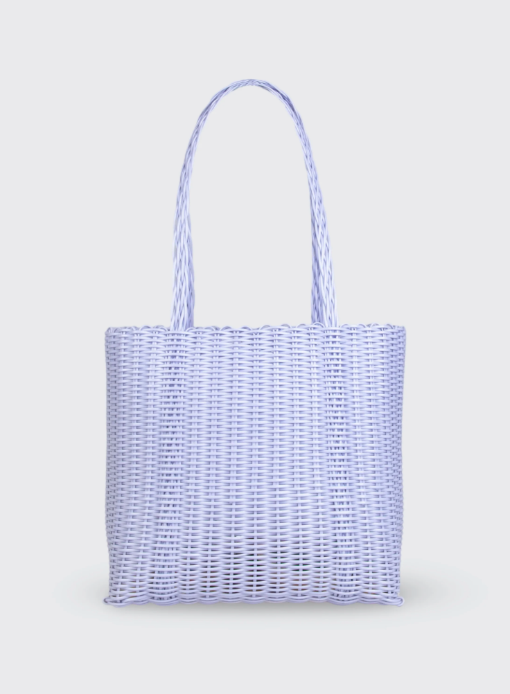 Rayas Medium Lilac Woven Basket
