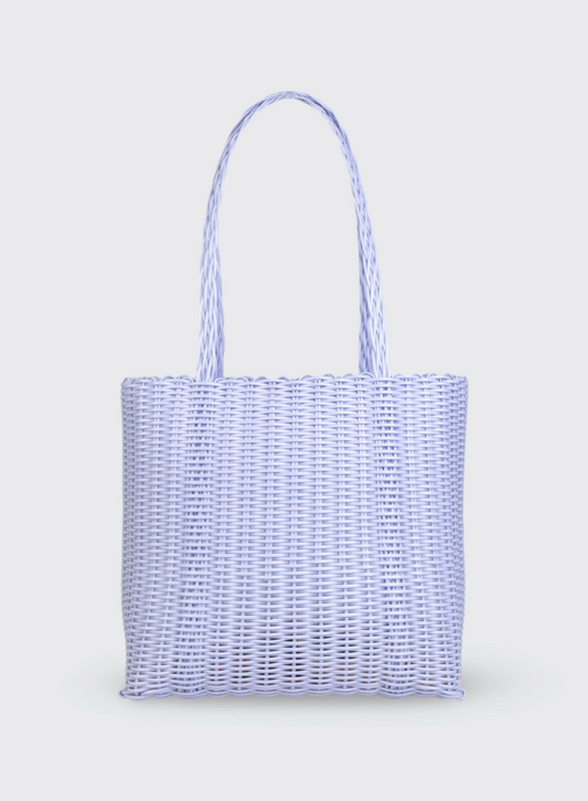 Rayas Medium Lilac Woven Basket