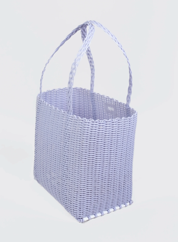 Rayas Medium Lilac Woven Basket