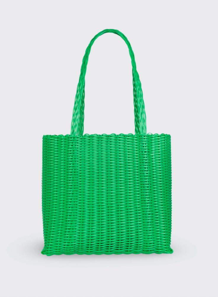 Rayas Medium Matcha Woven Basket