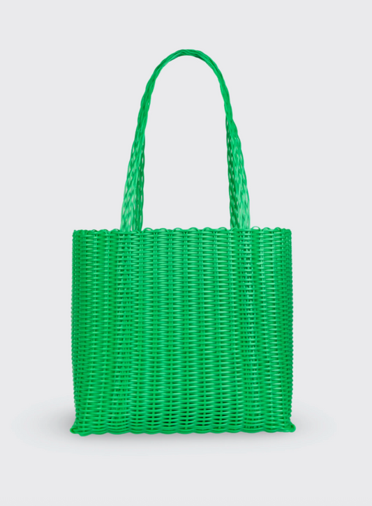 Rayas Medium Matcha Woven Basket