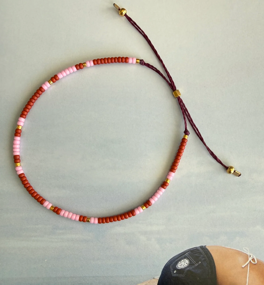 Athena & Co Terra Pink Delica Delight Bracelet