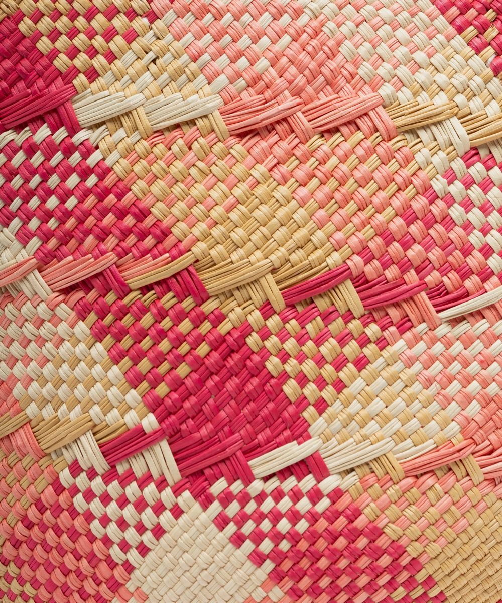 Guanabana Coral Canasto Straw Basket