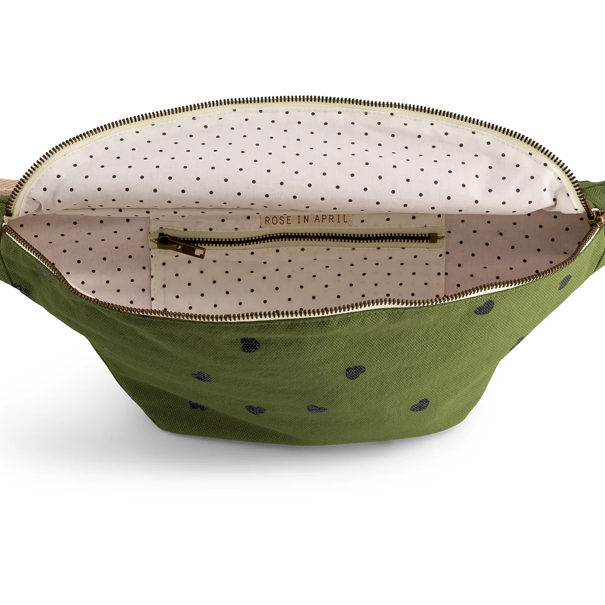 WOMEN BUM BAG HEART KAKI: PERSIMMON / HEART