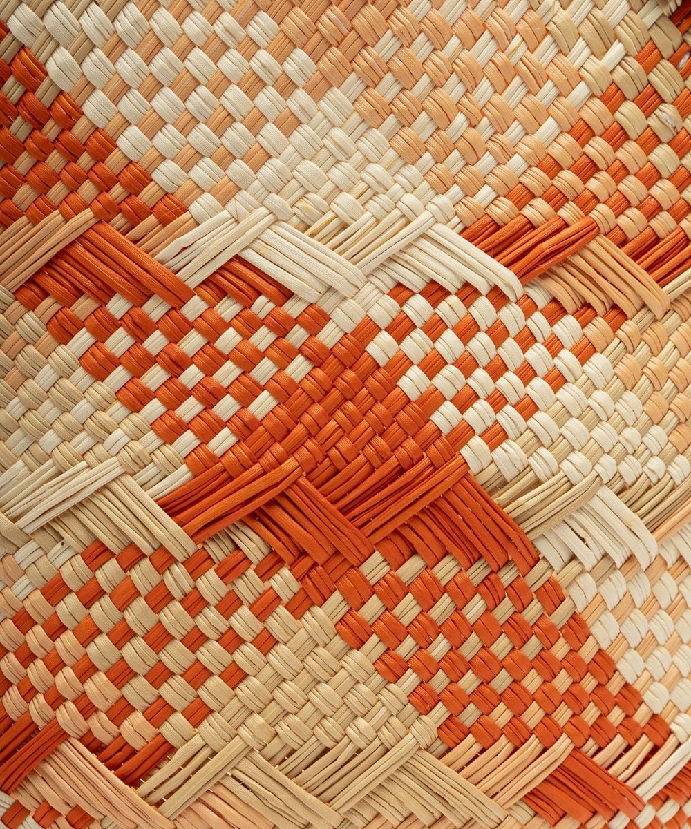 Guanabana Tangerine Canasto Straw Basket