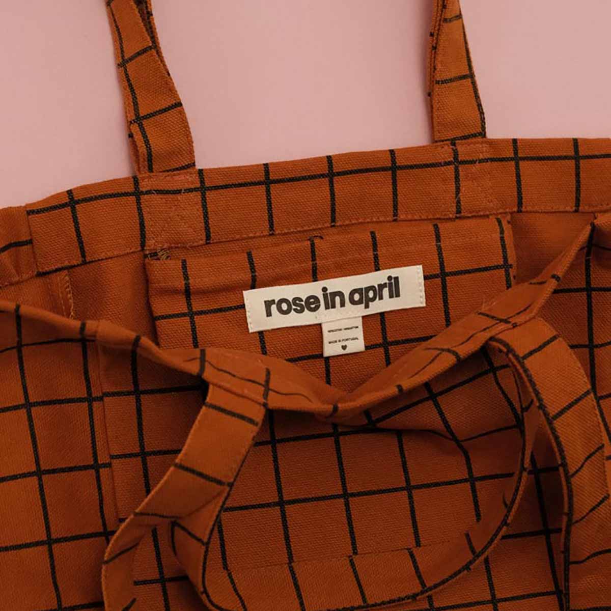 ELISABETH TOTE BAG CHECK GINGER