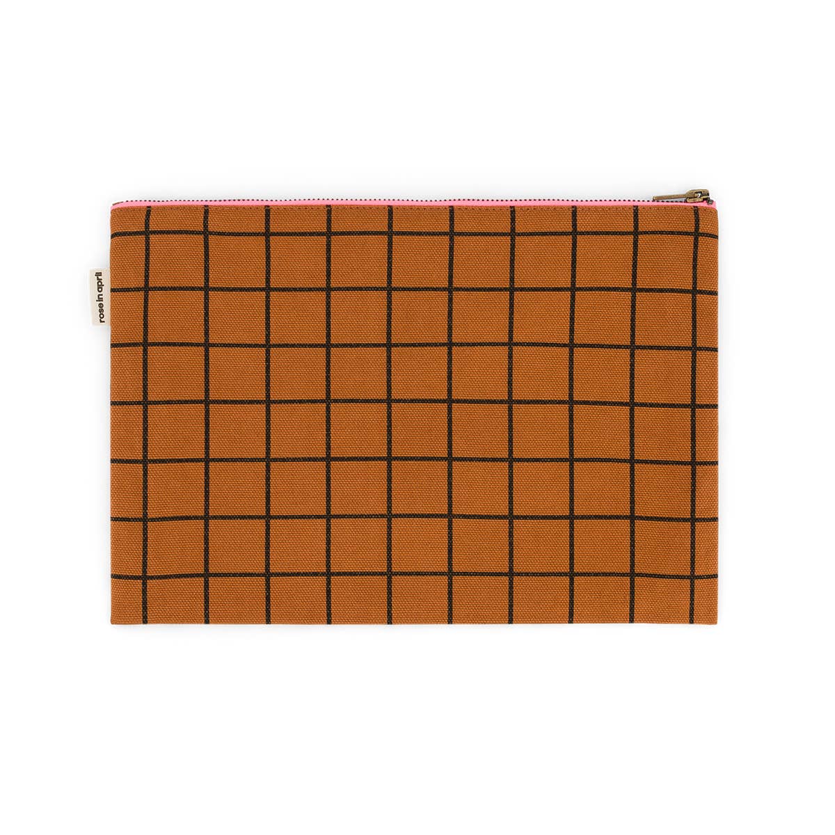 LILI FLAT POUCH CHECK GINGER