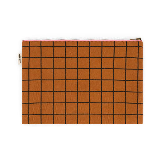 LILI FLAT POUCH CHECK GINGER