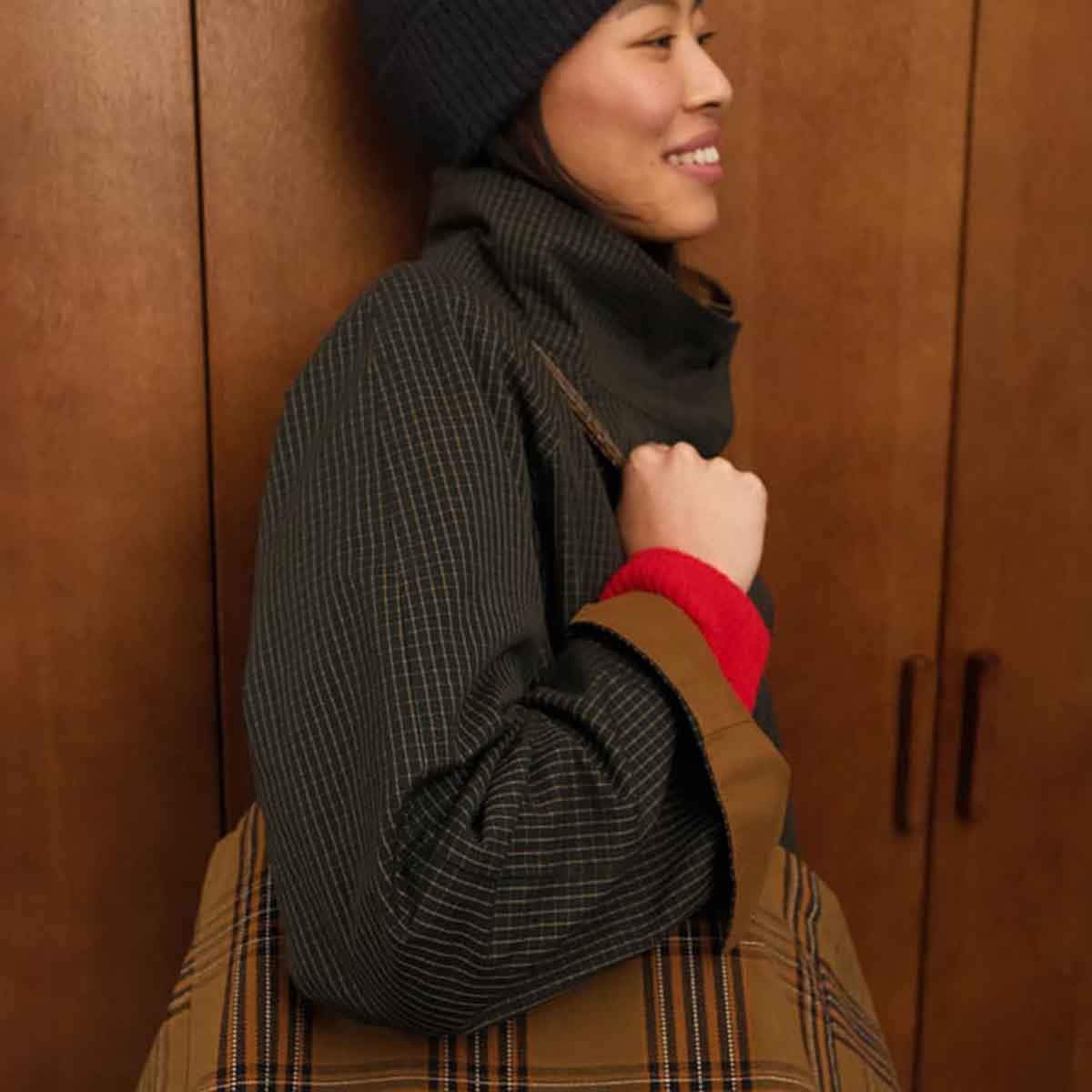 ELISA TOTE BAG TARTAN