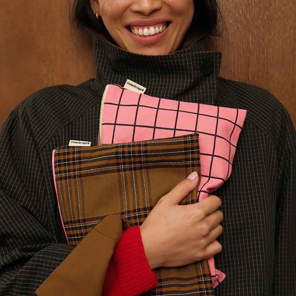 LILI FLAT POUCH TARTAN