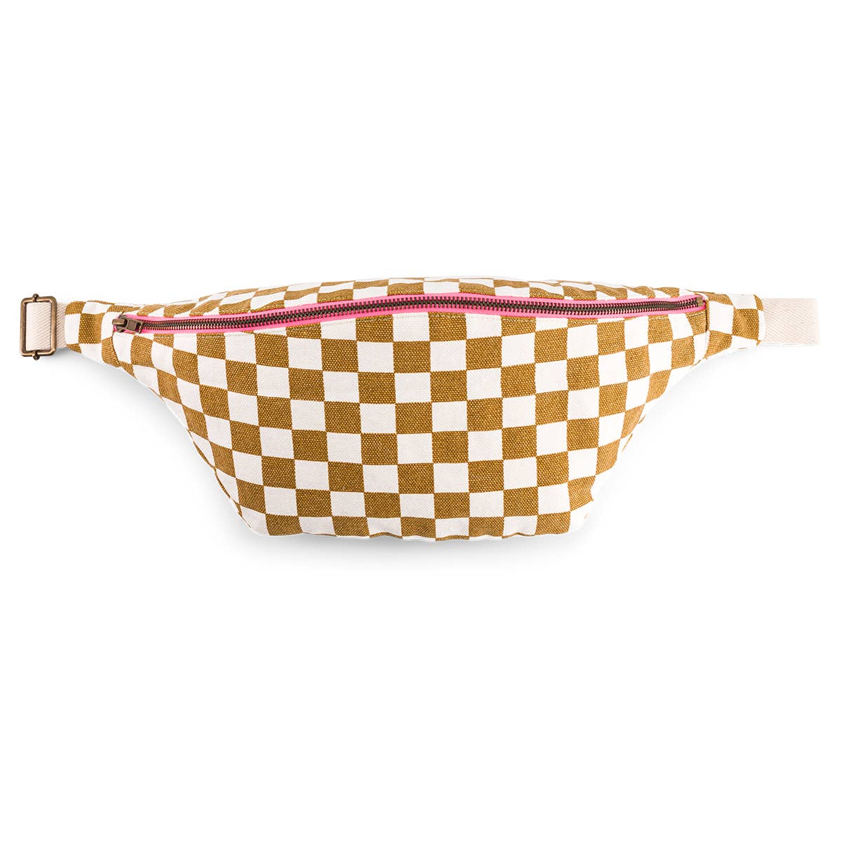 WOMEN BUM BAG CHECKERBOARD CARAMEL: Checkerboard